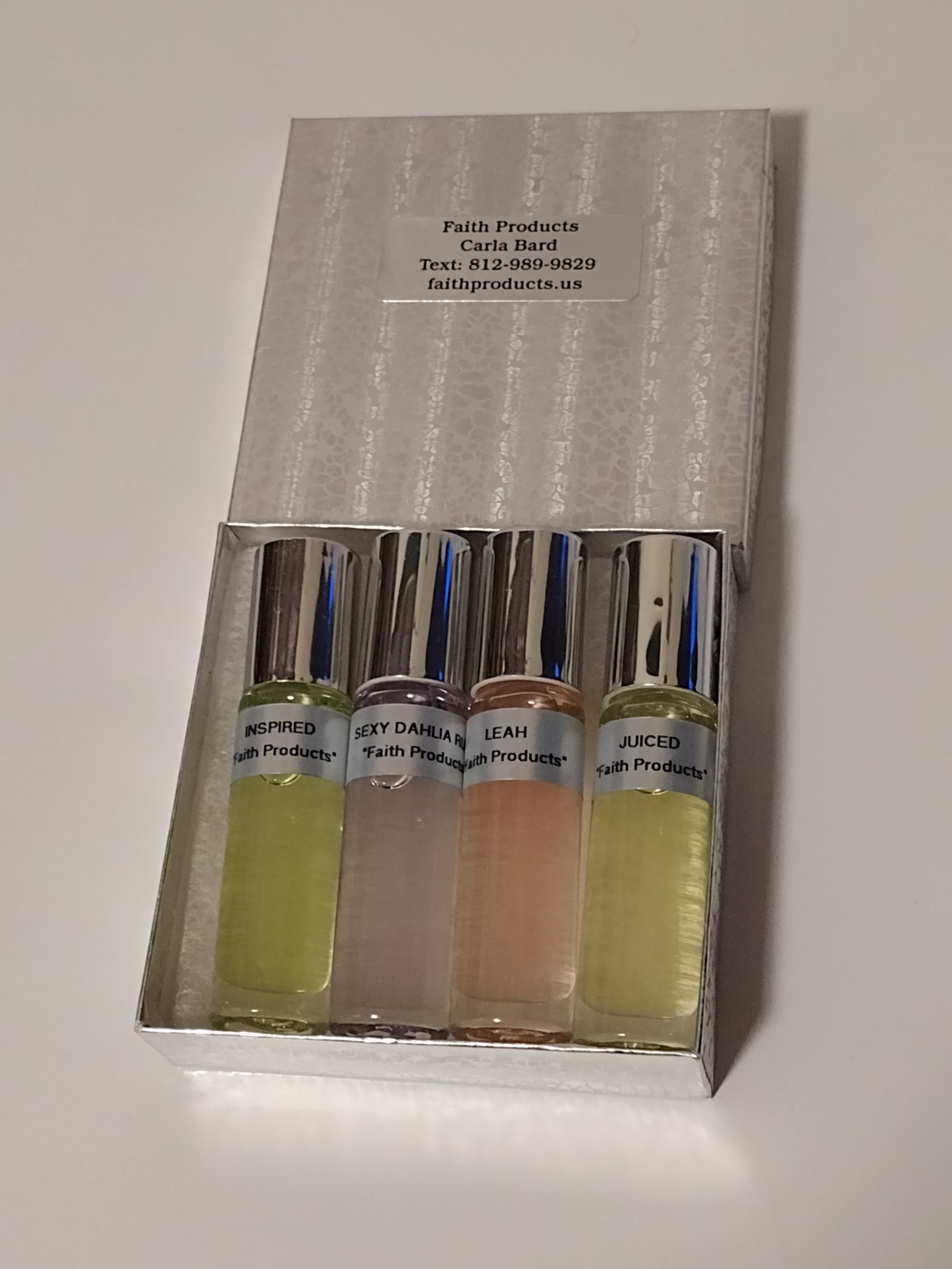 Women's Perfumed Body Oil Box Set of 4-1/3oz. Roll-On Bottles
