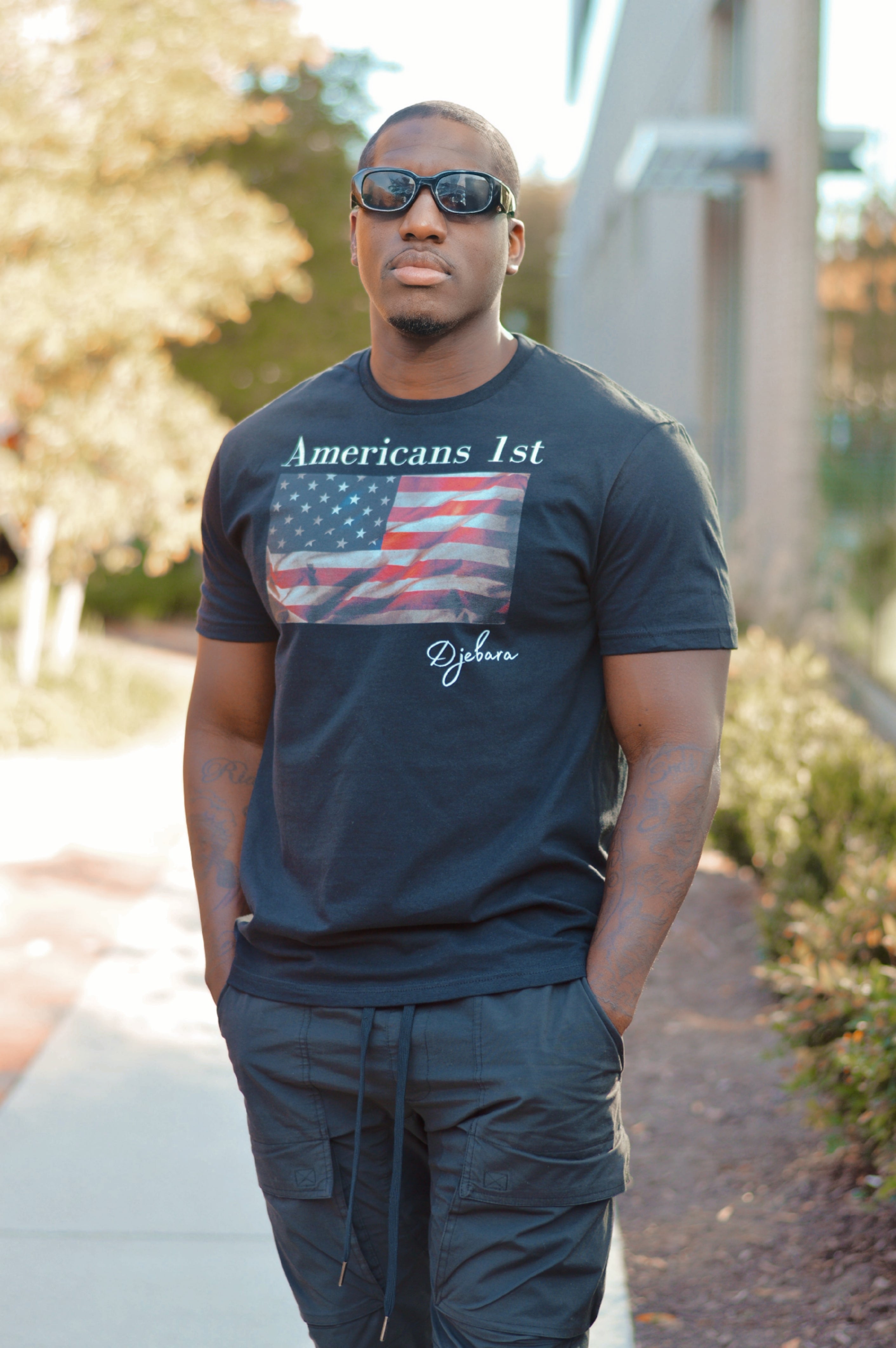 Black Americans 1st Short-Sleeve Gildan Unisex T-Shirt (FL) S-3XL