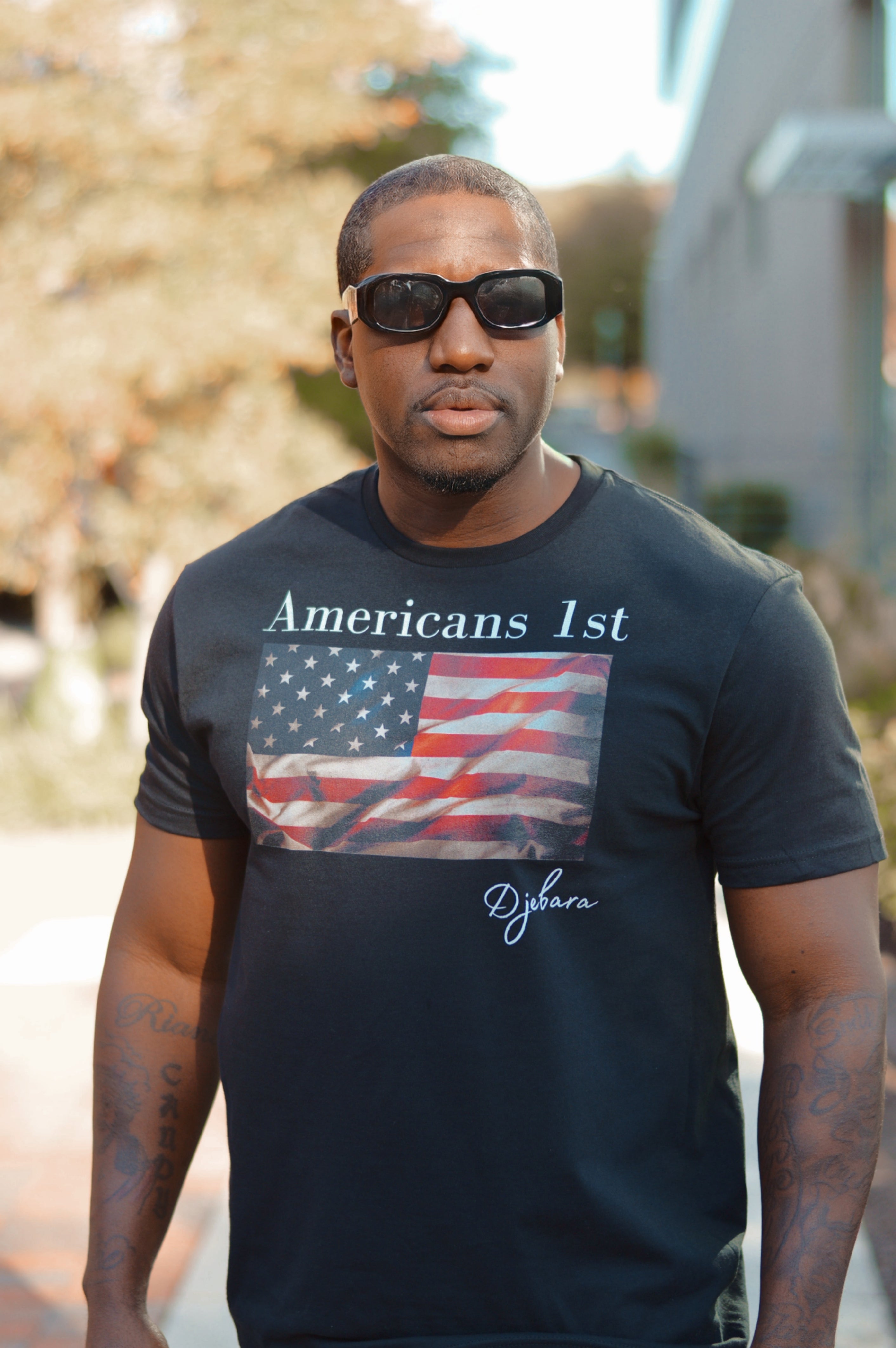 Black Americans 1st Short-Sleeve Gildan Unisex T-Shirt (FL) S-3XL