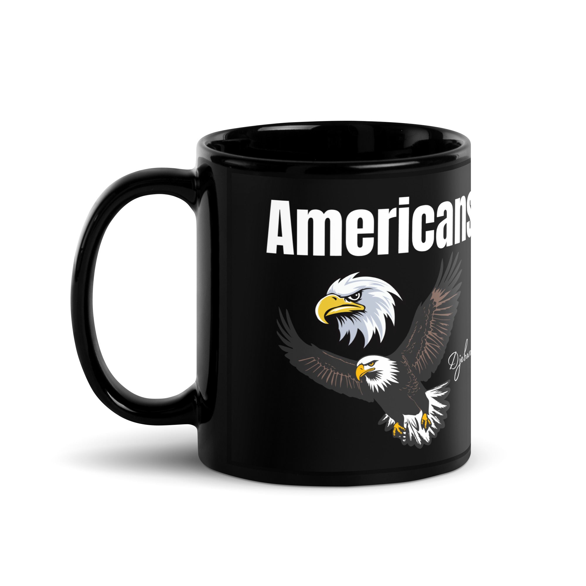 AMERICANS Black Glossy Mug