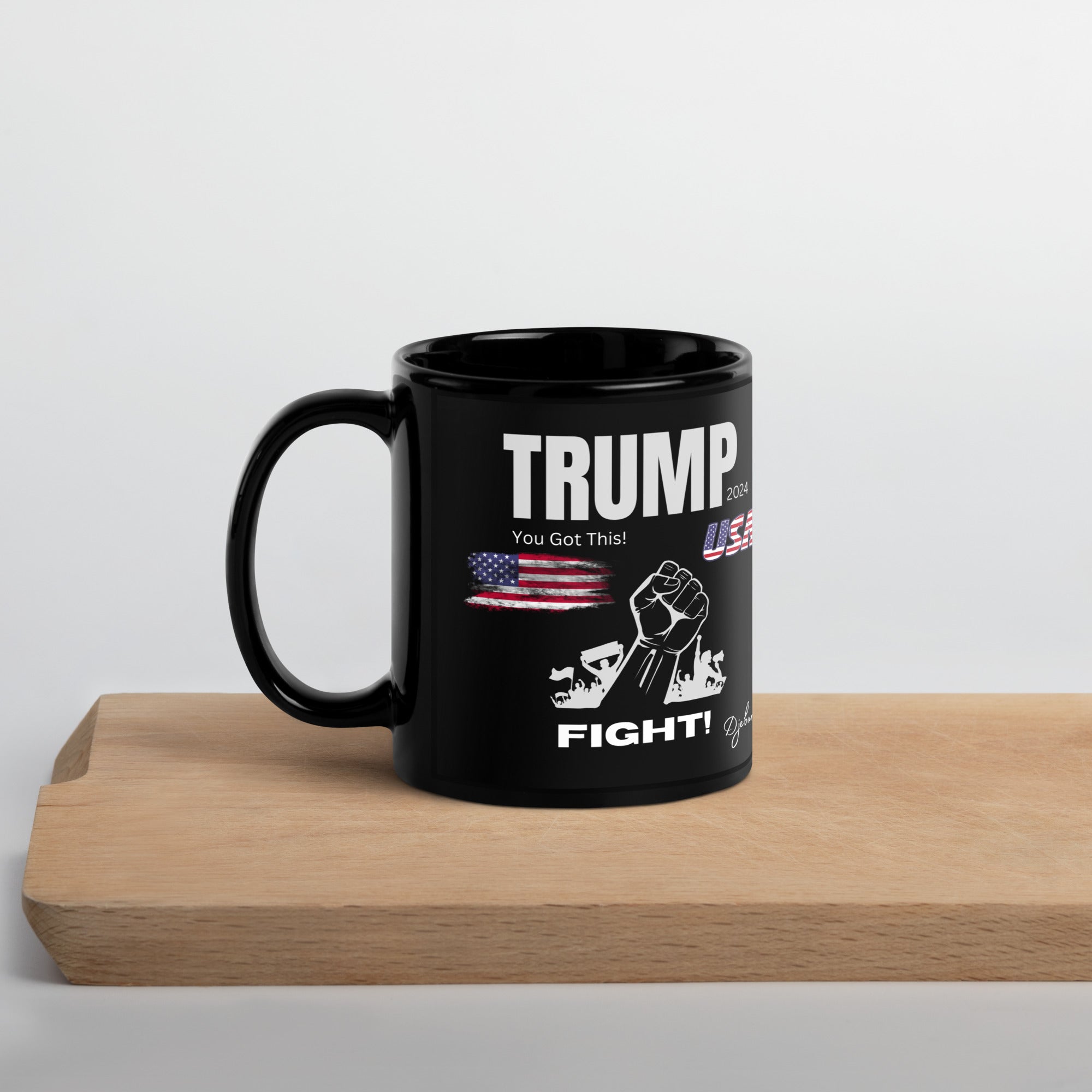 TRUMP You Got This! 2024 Black Glossy Coffee Mug Tea Cup