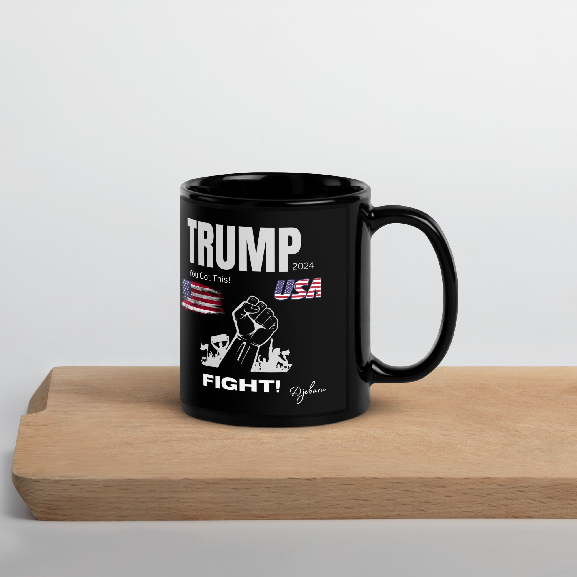 TRUMP You Got This! 2024 Black Glossy Coffee Mug Tea Cup