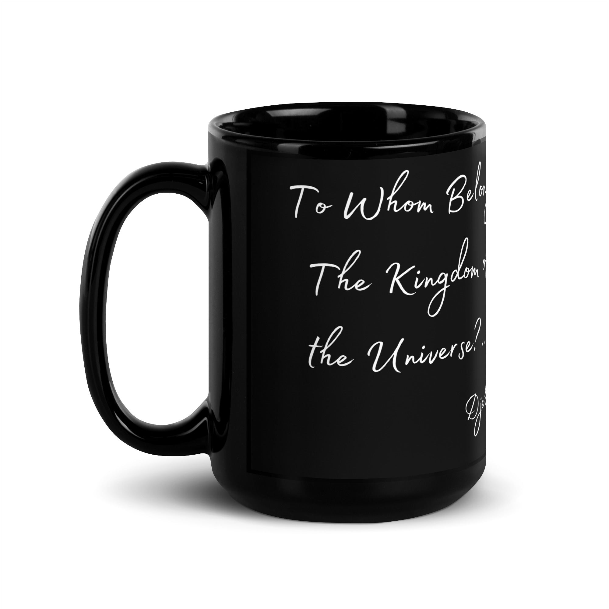 The Kingdom Black Glossy Mug