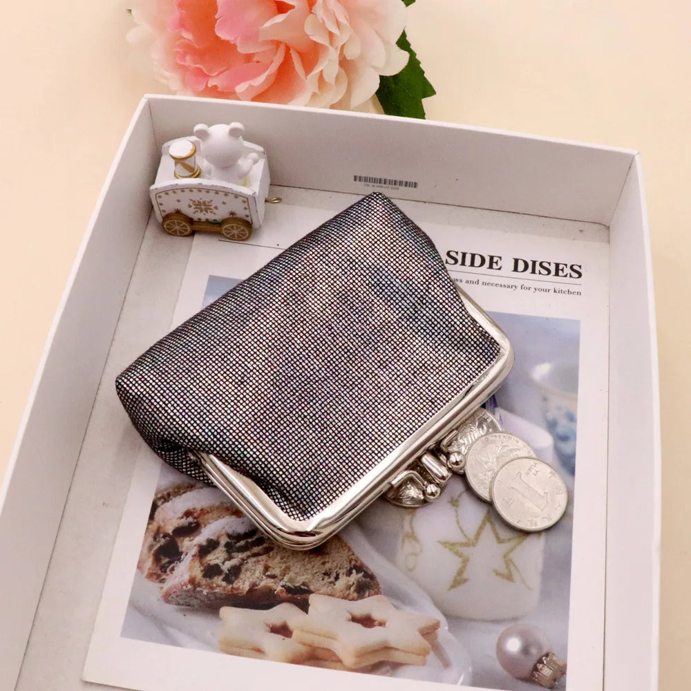Women's New Double Layer Short PU Leather Coin Purse