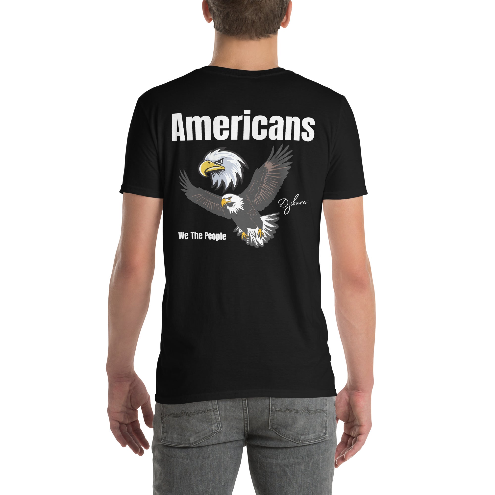 Americans Double Head Eagle We the People Back Short-Sleeve Gildan Unisex T-Shirt S-3XL