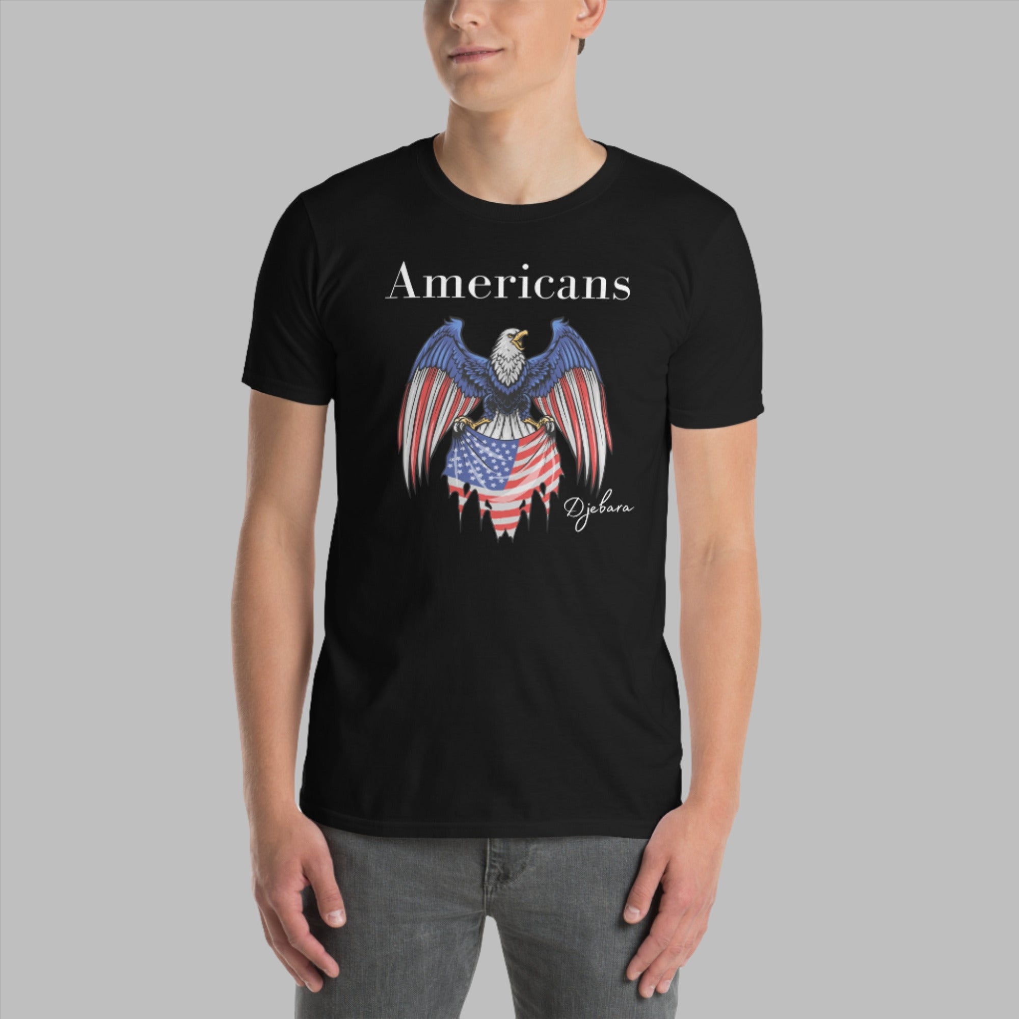 Americans Eagle Flag USA Short-Sleeve Unisex T-Shirt S-3XL