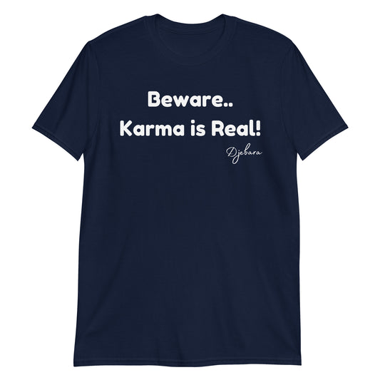 Navy Blue Karma Gildan Short-Sleeve Unisex T-Shirt