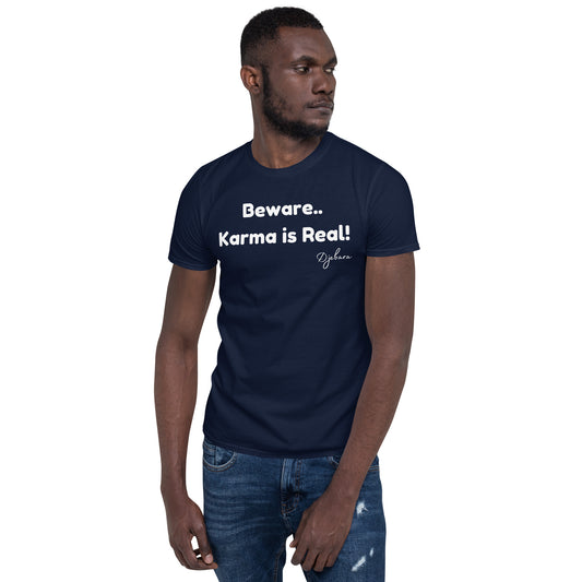 Navy Blue Karma Gildan Short-Sleeve Unisex T-Shirt