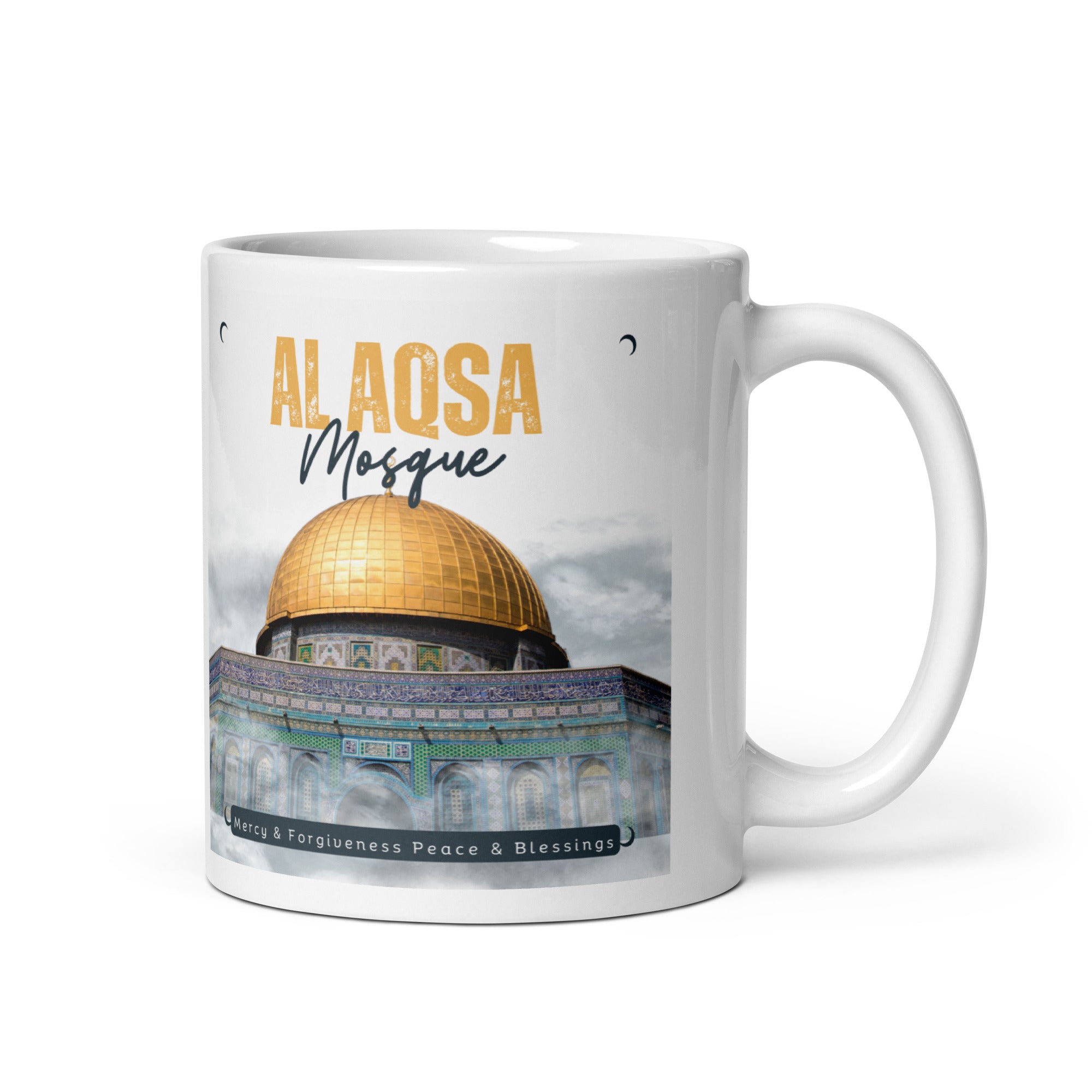 Al Aqsa White Glossy Mug