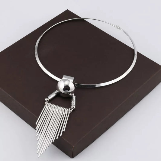 Triangle Tassel Necklace