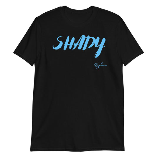 Black SHADY Gildan Short-Sleeve Unisex T-Shirt S-3XL (L-Blue)