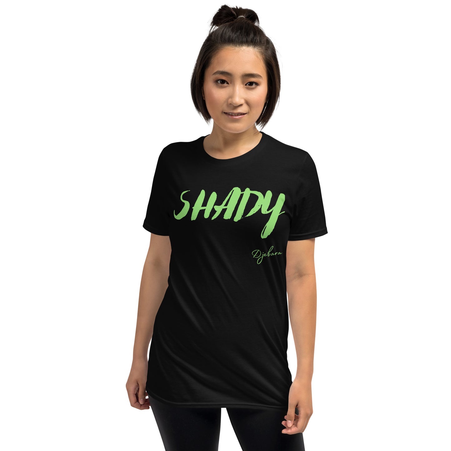 Black SHADY Gildan Short-Sleeve Unisex T-Shirt (Green)1