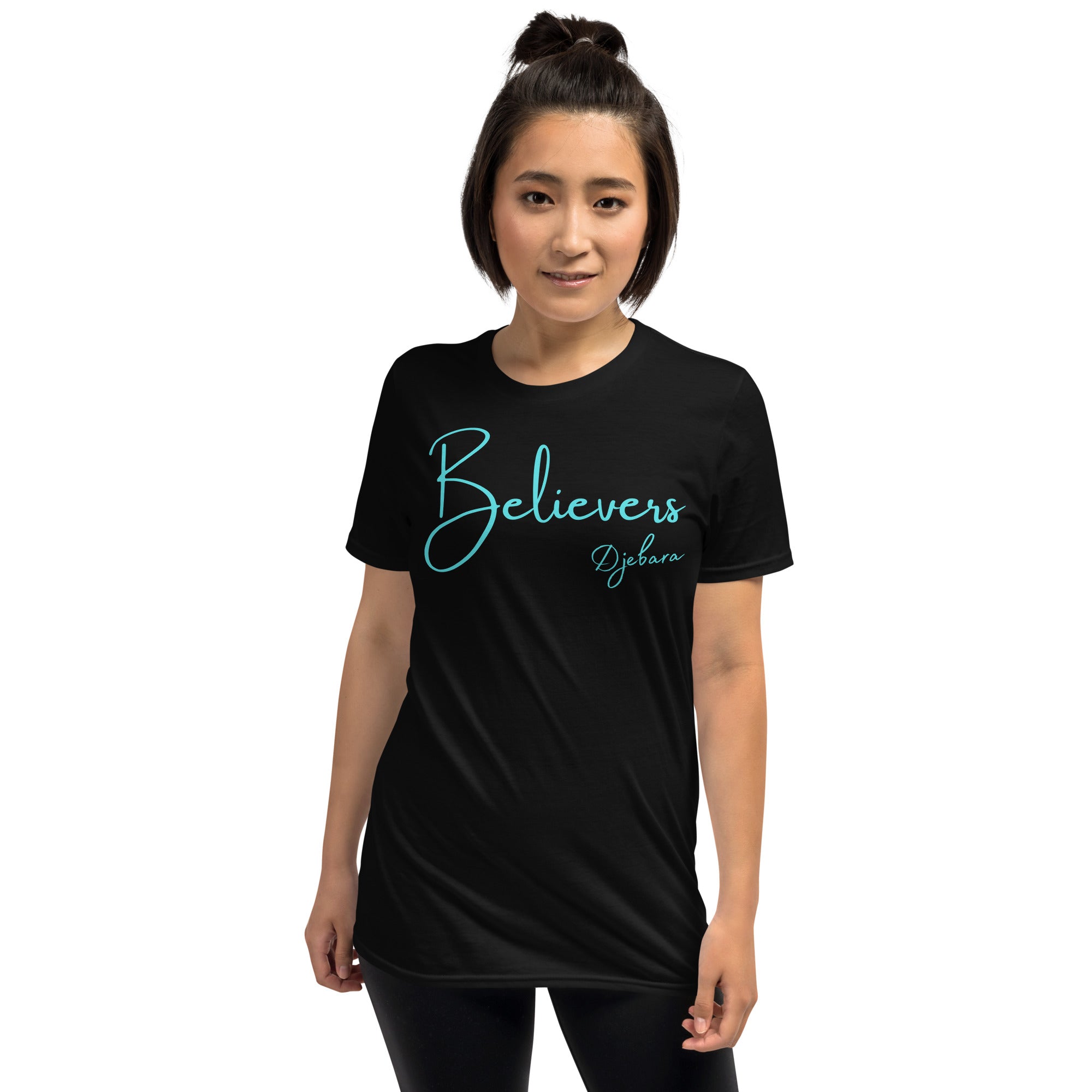 Black Believers Short-Sleeve Gildan Unisex T-Shirt (Aqua) S-3XL