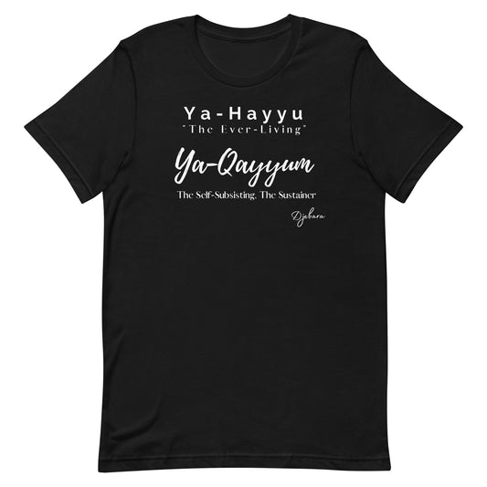 Black Bella Canvas Ya-Hayyu Short Sleeve Unisex T-Shirt S-4XL
