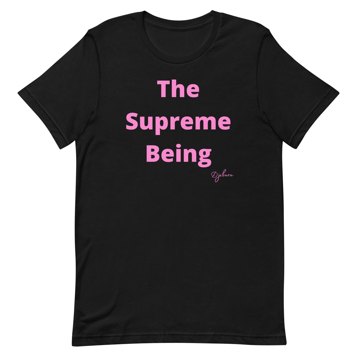 Black Bella Canvas The Supreme Being Short Sleeve Unisex T-Shirt S-4XL (Pink)